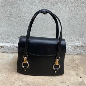 Lanvin Mini Tote bag black crossbody Vintage
